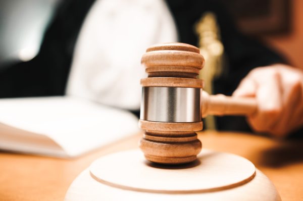 Close up of a Judge In A Courtroom